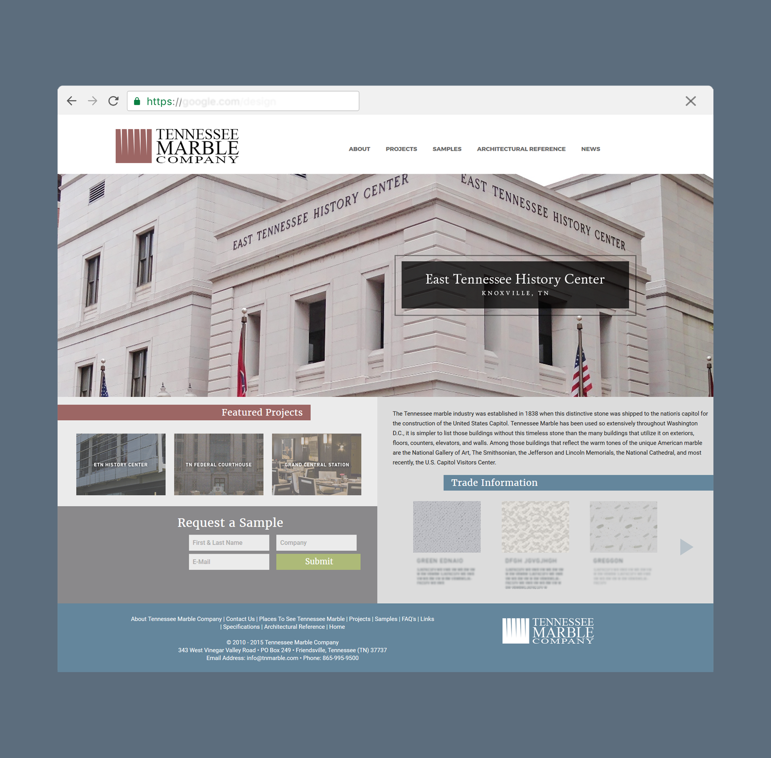Tennessee Marble Company Website
