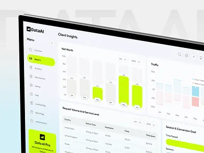 Data Analytics and Business Intelligence Platform ai analytics dashboard b2b business intelligence clean ui crm dashboard data analytics data visualization enterprise modern ui optimization product design saas software uiux web app web design