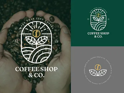 Coffee Shop & Co. – Brewing Connections abstract logo aesthetic logo brand guide brand style kit branding coffee shop logo design digital logo elegant font favicon icon graphic design illustration logo logo design webnetics digital