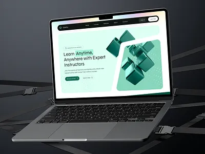 E-Learning Landing Page app designing e learning landing page design figma ui ux website