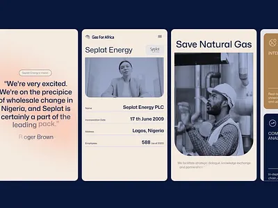 Gas for Africa - Website africa animation branding graphic design logo minimal mobile motion graphics roselab ui uxui web design