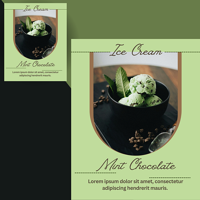 Mint Chocolate Chips Ice Cream canva content creator content design design digital marketing freelancer graphic design instagram feed instagram post marketing social media design social media marketing
