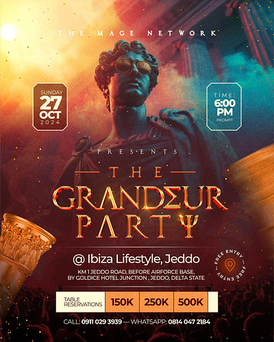 DESIGN FOR THE GRANDEUR PARTY 2024 - THE MAGE NETWORK EVENT