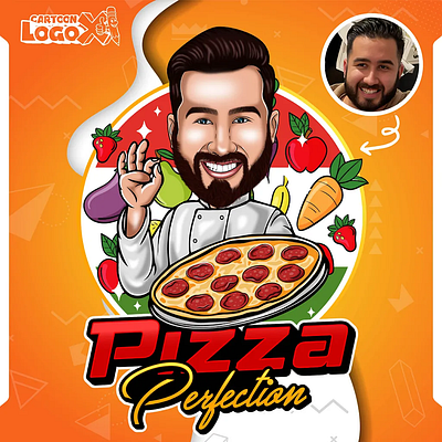 Cartoon Portrait Logo by CartoonLogoX brandart branddesignstudio branding brandingdesign customdesign customlogo customportrait designinspiration dribbble foodbranding foodlogo graphic design logo personalbranding pizzalogodesign portraitlogo restaurantlogo