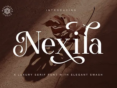 Nexila - Luxury Serif Font With Elegant Swash branding design display display font dribbble font elegant font fonts graphic design logo font luxury branding modern nexila font serif serif typeface type typeface typography