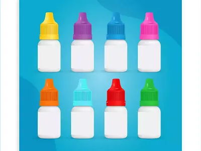 Realistic 3D drop bottle vector images 3d 3d bottle bottle mockup branding design designer designing drops earn money grahics graphic design ideas illustration medical medicine vector vector images