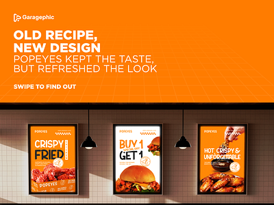 Unofficial Redesign Popeyes Logo and Visual Brand brand branding burger chiken design food graphic design inspiration logo menu modern popeyes poster redesign restaurant rooster trend vector