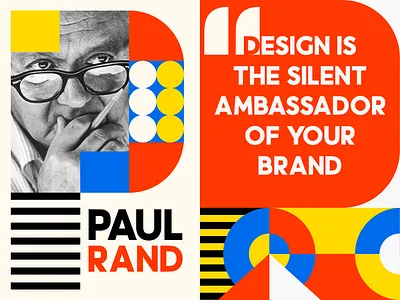 Paul Rand Quote Poster Design Exploration bauhausinspired designlayout layoutexploration paulrand posterdesign quoteposter quotes