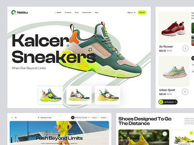 Nekku Shoes eCommerce Store branding company design ecommerce elementor fashion framer landing online page shoes shop sneakers sport store ui webflow website wordpress