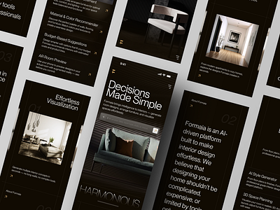 Formaia - AI Interior Design Generator Responsive Page Website ai artificial intelligence design design interior furniture home interior landing page machine learning responsive responsive layout ui ux web web design website website design