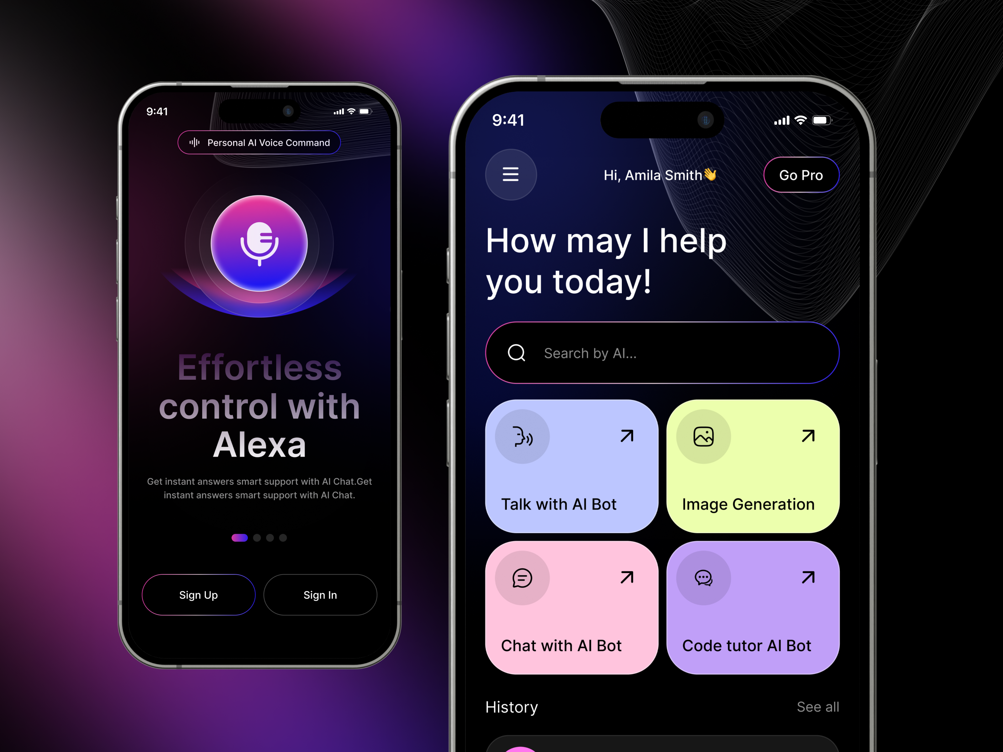 AI Chat Mobile App – Smart & Modern UI Design ai ai ui kit app artificial intelligence brainwave chat chat app chat bot chatbot dashboard interaction ios gpt5 mobile app mobile application onboarding scddsc ui design uiux user interface ux design