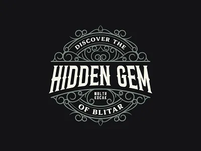 Decorative logo vintage Blitar V.2 branding decorative logo design graphic design logo logoprocess typographyexperts typographymasters vector vintage