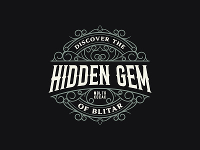 Decorative logo vintage Blitar V.2 branding decorative logo design graphic design logo logoprocess typographyexperts typographymasters vector vintage