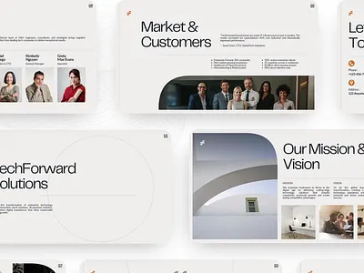 MINIMAL CLEAN TECH PITCH DECK DESIGN illustration