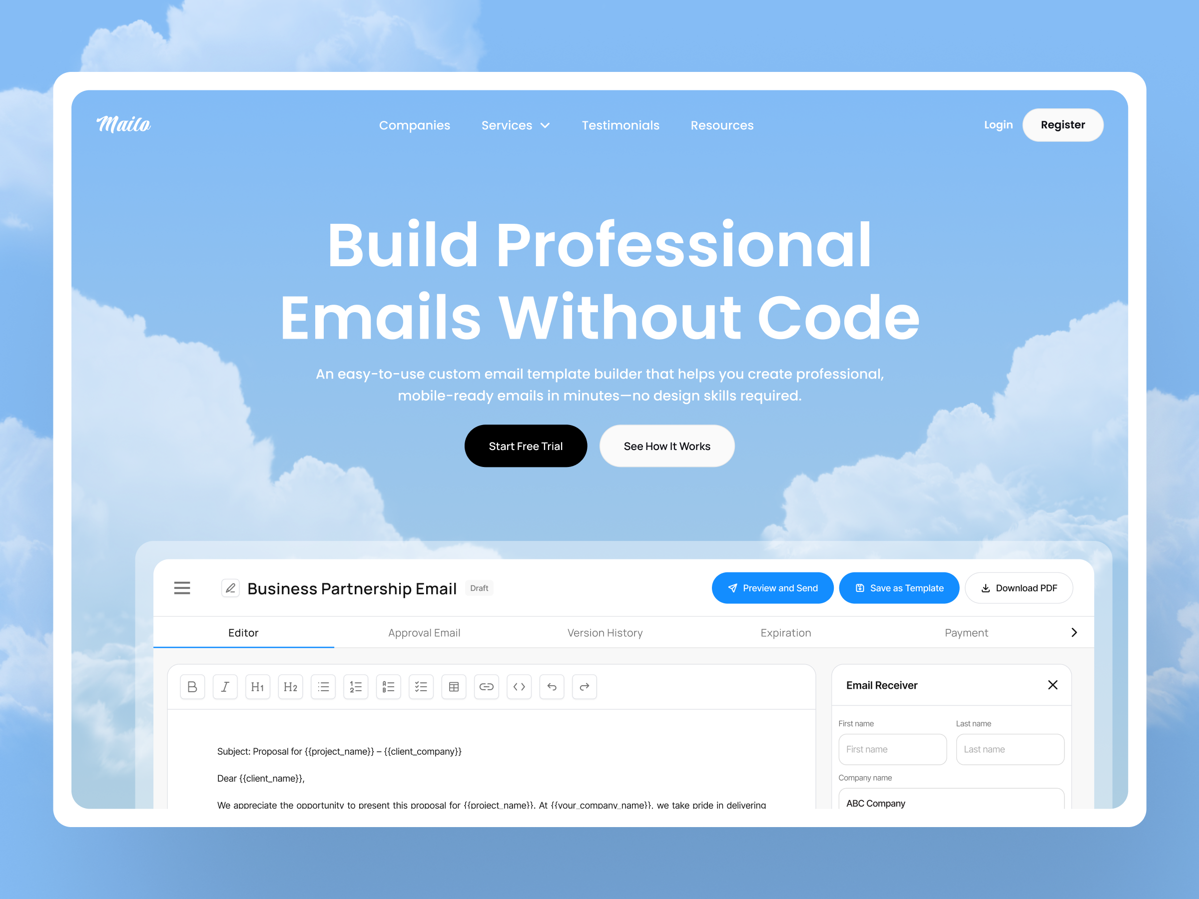 Example of Saa S Landing Page Design 