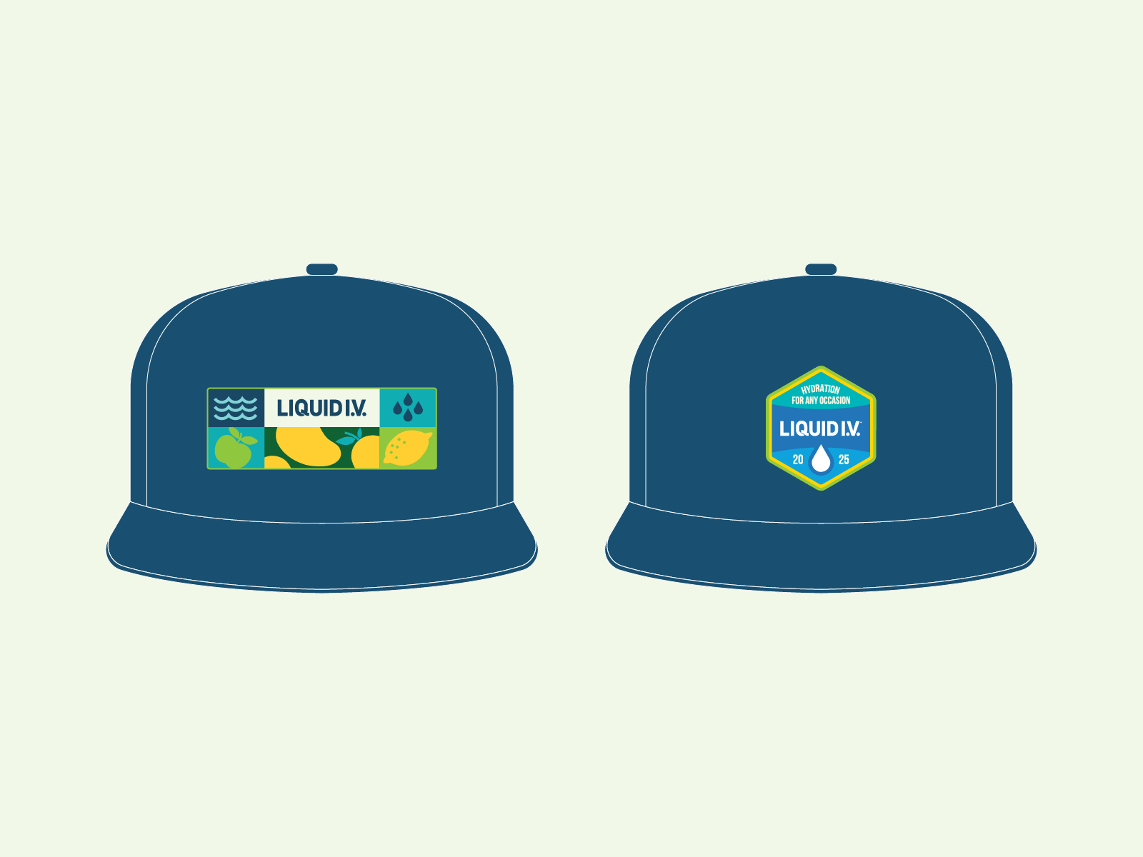 Liquid I.V. : Classic Snapback appareldesign brandapplication brandcollateral branddesign brandedmerch brandidentity branding creativebranding custommerch designinspiration graphicdesign graphicdesigner hatdesign illustration logodesign merchdesign packagingdesign productdesign vectorart visualidentity