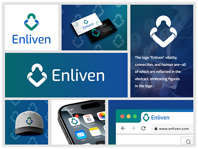 Enliven clean minimal logo for digital branding abstract logo app logo brand identity connection logo corporate logo design creative branding logo embracing logo design enliven logo minimal logo modern modern brand identity modern logo design unique logo concept