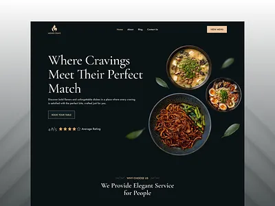 Restaurant & Food Theme UI dark theme ui design fast food ui food food delivery website ui food website landing page menu ui resataurant landing page ui restaurant restaurant website design ui ui kit user interface ux ui visual design web design