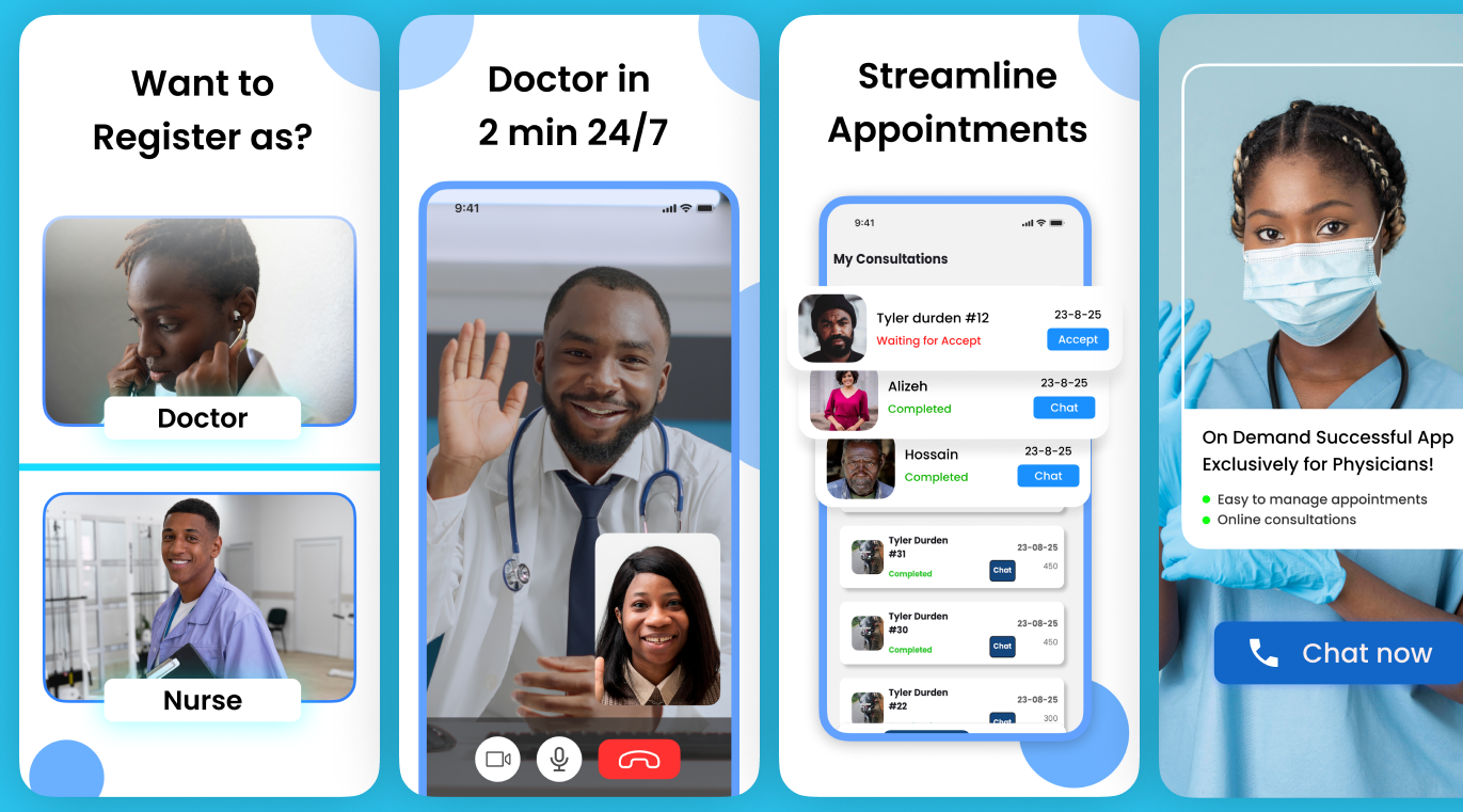 Nigerian Doctor & Nurse Registration App Screenshots app screenshots app store app store screenshots design figma graphic design graphic store photoshop play store screenshots screenshots store graphics