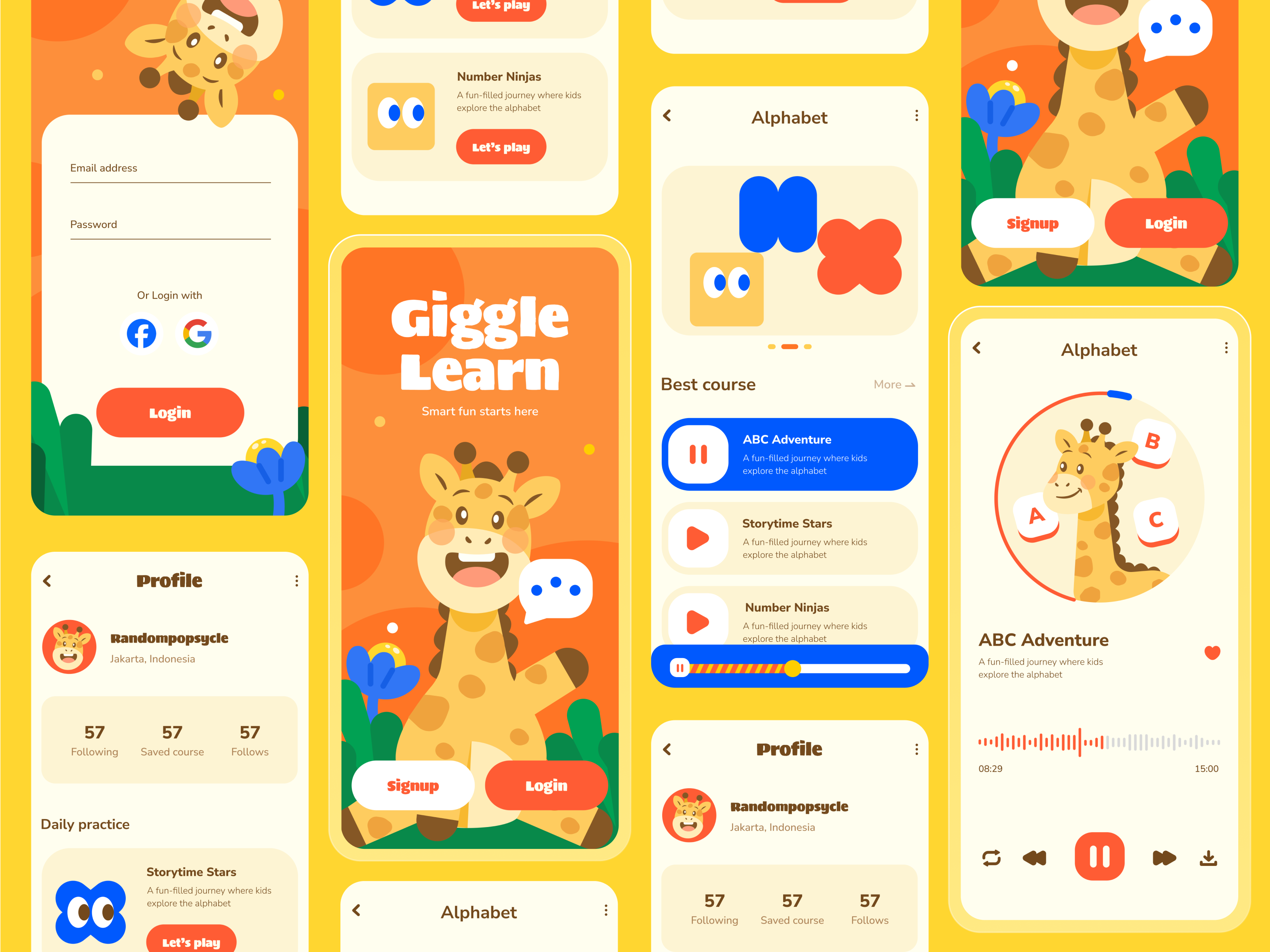 Example of Giggle Learn – Educational Learning App for Kids