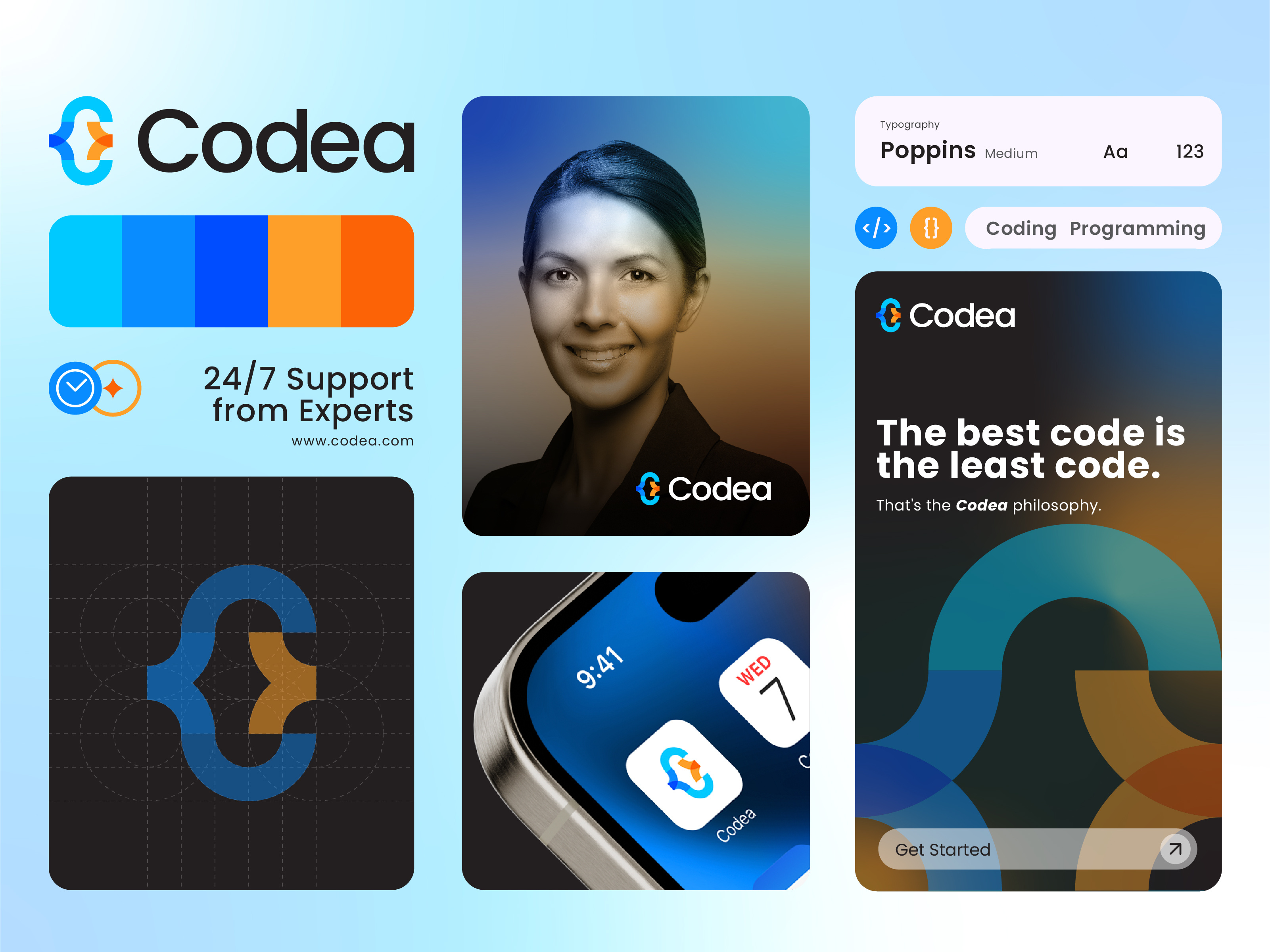 Codea - Coding, Programming Logo and Branding branding business codea coding development identity letter c letter mark logo logo design logo designer logo icon modern logo programming software symbol timeless