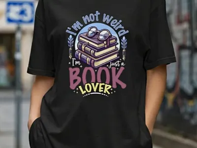 Book Lover T-Shirt Design – Fun & Bold Typography Art book lover casualwear christmas clothing design fashion halloweenn illustration logo minimal printing streetwear trendy tshirt tshirtdesign typography ui vector
