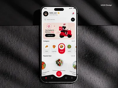 Food Delivery App – Mobile UI/UX app delivery delivery service app food delivery service food ordering app mobile mobile app uiux online food delivery order restaurant app design ui uiux ux ux design