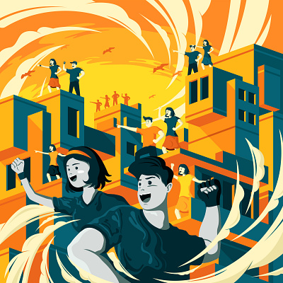 Teamwork Makes The Great Work activity branding character design flat design graphic design illustration people teamwork vector wallpaper