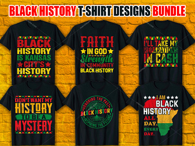 BLACK HISTORY T-Shirt Designs Bundle how to design a tshirt