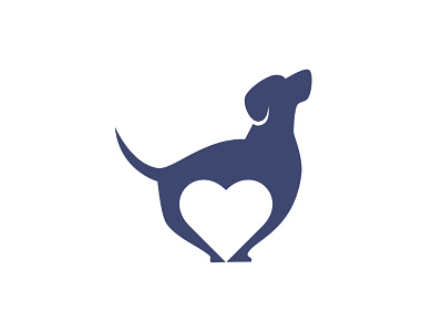 Dog Love logo animal logo bussines logo cartoon logo dog logo minimalist logo