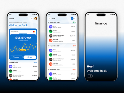 Finance Mobile App app uiux finance finance app ios app design mobile app money transfer transaction wallet app