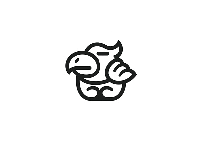 Eagle mascot Ready-Made Logo for Sale by Anhdodes – Logoadoni anhdodes animal bird branding design eagle falcon graphic design hawk logo logo design logo designer logodesign minimalist logo