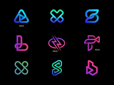 Modern 3d type gradient logos 3d brand branding business logo creative logo gradient graphic design icon icon collection link connection logo logo design logofolio logotype mark minimalist logo modern tech logo tech logos visual identity