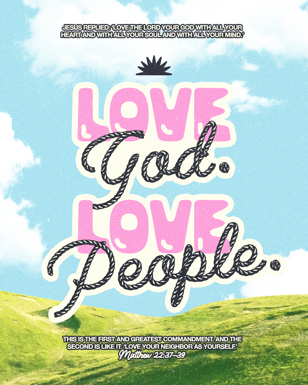 Love God. Love People. | Christian Poster christian