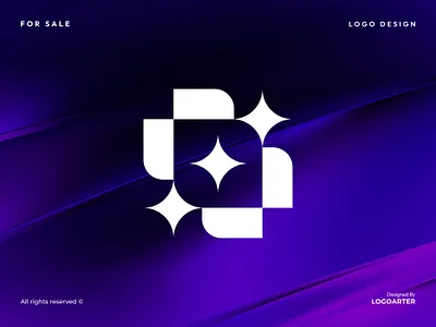 Modern Futuristic Logo Mark | AI, Fintech & Software Branding ai logo brand branding business connection crypto digital finance fintech icon logo logo design smart sparkle star star logo trading visual identity web3