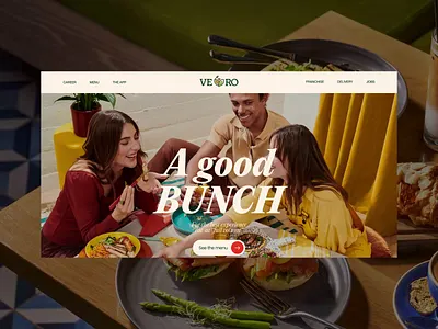 Vero - Food Website UI/UX Design animation cleandesign design foodplatform foodwebappdesign foodwebsite foodwebsitedesign productdesign retaurantwebsite ui uiuxdesign webanimation webdesign websiteanimation websitedesign