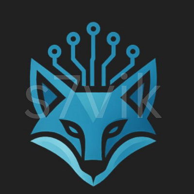 AI LOGO DESIGN - CYBERFOX branding graphic design logo