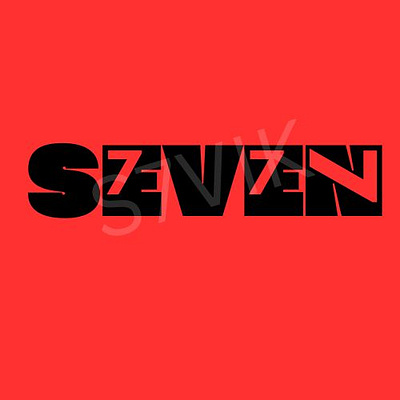 SEVEN - TYPO LOGO branding graphic design logo