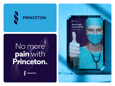 Princeton Brain, Spine & Orthopedics Direction 4 3d adobe behance branding branding and identity clean color palette design dribbble graphic design identity logo logo design minimal mockup modern poster sans serif type typography