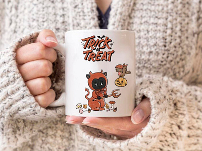 Halloween Mug Design branding character characterdesign childrensbookillustration comic design illustration logo