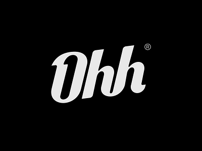 Ohh Logo bold branding design graphic design logo logotype monogram ohh simple wordmark