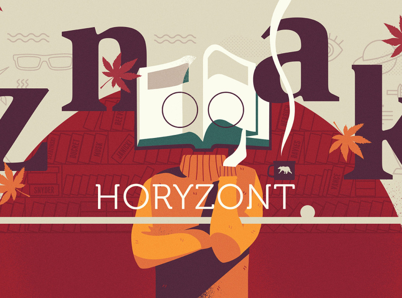 Wydawnictwo Znak Horyzont - Facebook Cover art autumn book cover facebook cover flat design graphic design illustration publishing house reader