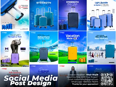 Luggage Social Media Post Design - STARGOLD branding graphic design khair shajib social media post social media post design