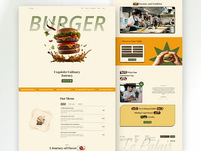 Modern Restaurant Landing Page 🥂 clean figma graphic design landing page minimal design restorent ui ux website