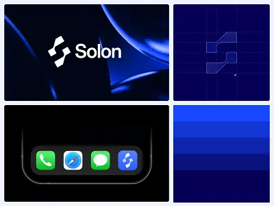 Creative Agency Logo & Branding Design – Solon abstract logo design agency branding bold logo design brand design brand identity brand identity design branding branding identity creative agency logo creative studio branding design agency logo geometric logo lettermark logo logo minimal logo modern logo design professional branding startup branding visual identity