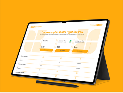 Pricing Page – SaaS UI Design adobe app redesign branding design figma homepage illustration pricing subcription ui ux xd