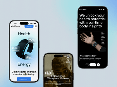UI/UX Website for a Health-Tech Startup b2b clean interface company design healthtech landing page modern web product product showcase startup design ui uiux ux web web design website