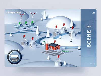 Charge fleet animation - Scene 5 3d 3d art animation branding city game graphic design homepage icon illustration landing page marketing motion graphics render ui video web design web3