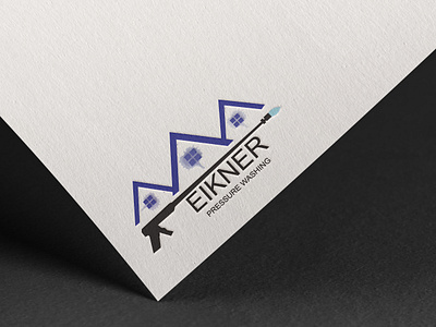 Eikner pressure Company logo branding design graphic design home house illustration logo logo design typography water water gun