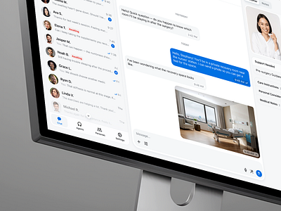 AI-Powered Patient Communication Platform agent dashboard ai chat ui ai healthcare ai healthcare assistant ai in ux ai patient communication chat assistant chatbot ui doctor messaging platform doctor patient chat healthcare app healthcare communication healthcare ux healthtech ui medical chat patient care app patient chat response suggestions secure patient messaging telemedicine ui